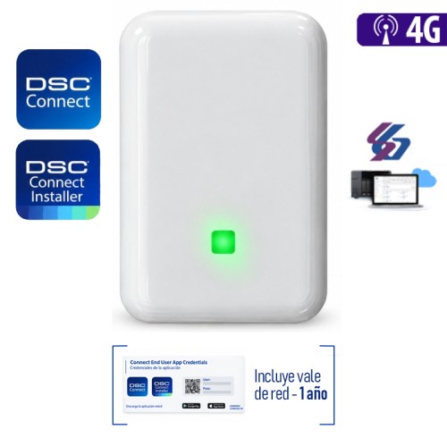          Comunicador Universal Celular LTE para Alarmas DSC (LE4060U)
